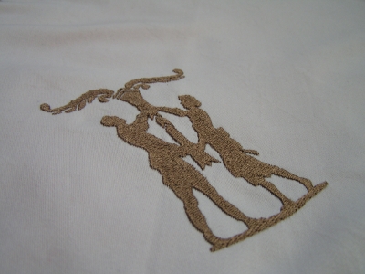 Decke "Paar mit Iminsul mit Hagal und Spirale" – Bild 2