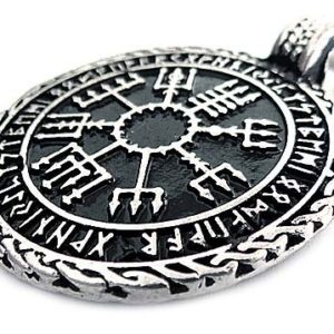 Anhänger "Vegvisir" (versilbert)