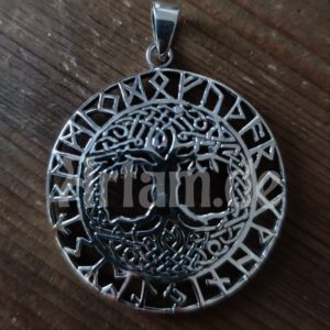 Anhänger Yggdrasil mit Runen